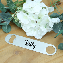Load image into Gallery viewer, Personalised Stainless Steel Bottle Opener / Blade - Name
