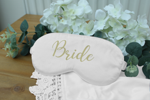 Load image into Gallery viewer, Personalised Wedding Eye Mask - Role