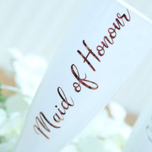 Load image into Gallery viewer, Personalised Wedding Champagne Flute - Role
