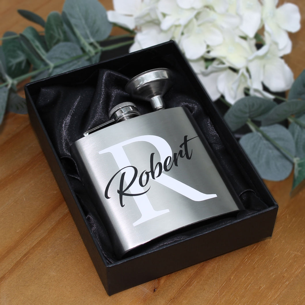Personalised Initial Hip Flask