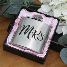 Load image into Gallery viewer, Personalised Mini &quot;Mrs&quot; Hip Flask
