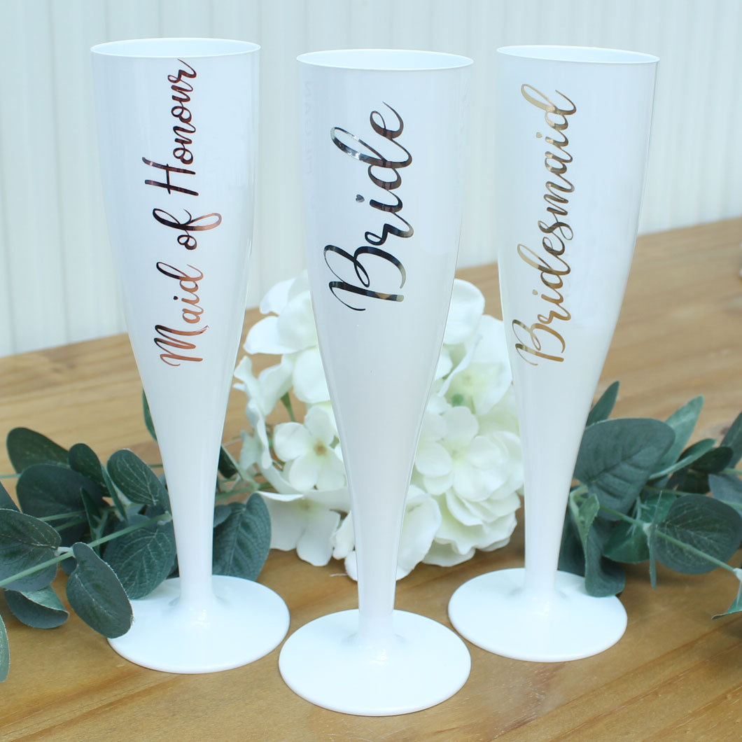 Personalised Wedding Champagne Flute - Role