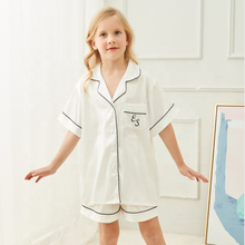 Load image into Gallery viewer, Personalised Children&#39;s Satin Pyjamas - Flower Girl
