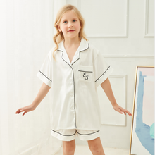 Load image into Gallery viewer, Personalised Children's Satin Pyjamas - Flower Girl