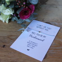 Load image into Gallery viewer, Bridesmaid String Wish Bracelet