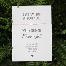 Load image into Gallery viewer, Flower Girl String Wish Bracelet