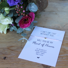 Load image into Gallery viewer, Maid of Honour String Wish Bracelet