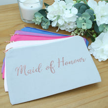 Load image into Gallery viewer, Personalised Wedding Make Up Bag - Role
