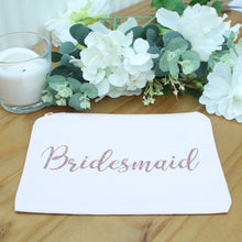 Load image into Gallery viewer, Personalised Wedding Make Up Bag - Role

