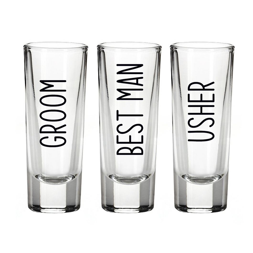 Personalised Wedding Shot Glass